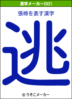 張楴の2021年の漢字メーカー結果