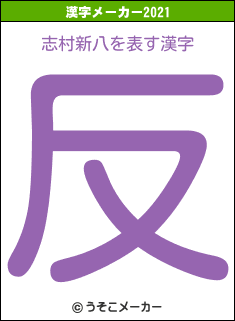 志村新八の2021年の漢字メーカー結果