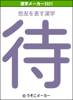 悠友の2021年の漢字メーカー結果