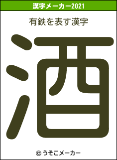 有鉄の2021年の漢字メーカー結果
