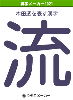 本田透の2021年の漢字メーカー結果