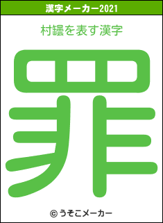 村罎の2021年の漢字メーカー結果