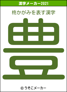 柊かがみの2021年の漢字メーカー結果