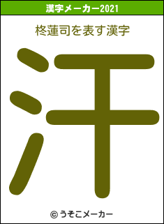 柊蓮司の2021年の漢字メーカー結果