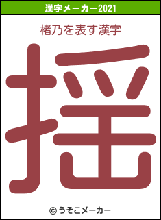 楮乃の2021年の漢字メーカー結果