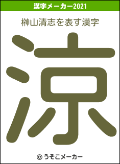 榊山清志の2021年の漢字メーカー結果