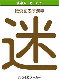 標勇の2021年の漢字メーカー結果