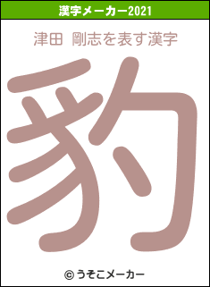 津田 剛志の2021年の漢字メーカー結果