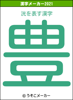 洸の2021年の漢字メーカー結果