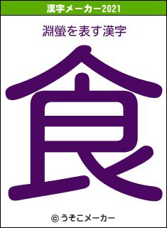 淵螢の2021年の漢字メーカー結果