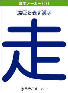 澆匹の2021年の漢字メーカー結果