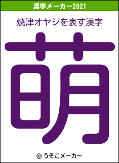 焼津オヤジの2021年の漢字メーカー結果