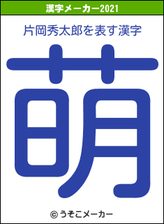 片岡秀太郎の2021年の漢字メーカー結果