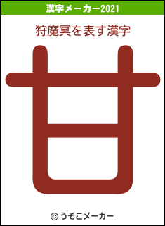 狩魔冥の2021年の漢字メーカー結果