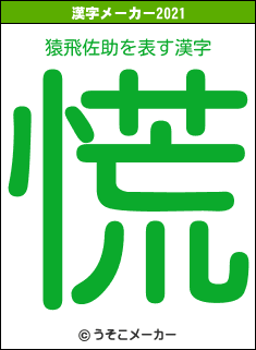 猿飛佐助の2021年の漢字メーカー結果