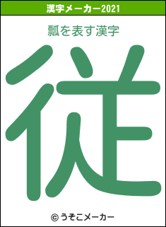 瓢の2021年の漢字メーカー結果