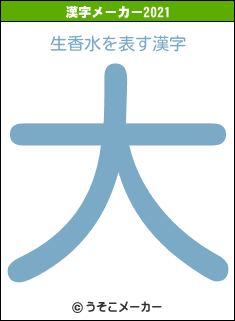 生香水の2021年の漢字メーカー結果