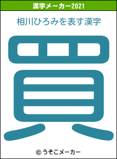 相川ひろみの2021年の漢字メーカー結果