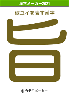 碇ユイの2021年の漢字メーカー結果