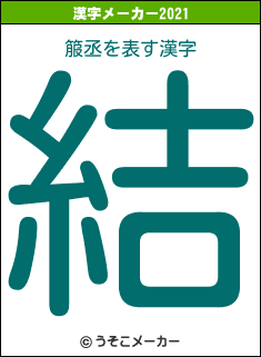 箙丞の2021年の漢字メーカー結果