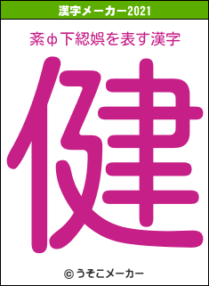 紊ф下綛娯の2021年の漢字メーカー結果