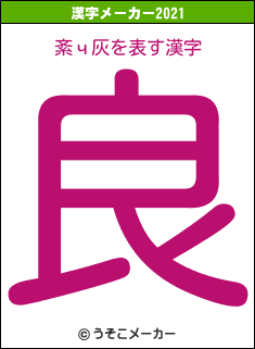 紊ч灰の2021年の漢字メーカー結果