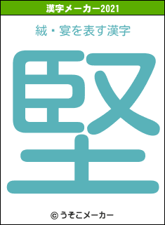 絨鎡宴の2021年の漢字メーカー結果