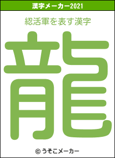 綛活軍の2021年の漢字メーカー結果