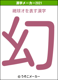 綣球オの2021年の漢字メーカー結果