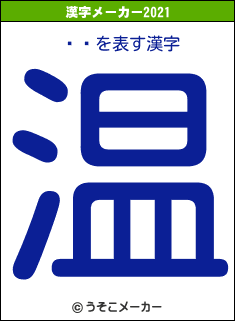 缼ݯの2021年の漢字メーカー結果