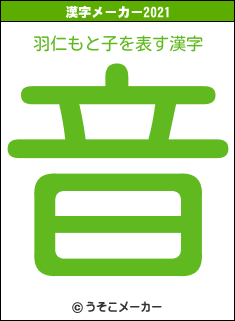 羽仁もと子の2021年の漢字メーカー結果