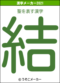 聖の2021年の漢字メーカー結果