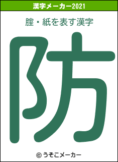 腟鋇紙の2021年の漢字メーカー結果