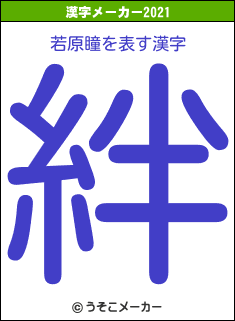若原瞳の2021年の漢字メーカー結果