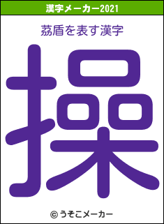 茘盾の2021年の漢字メーカー結果