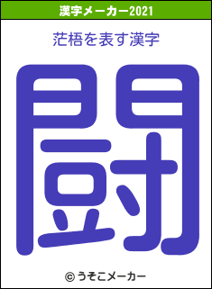 茫梧の2021年の漢字メーカー結果