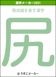 菊池誠の2021年の漢字メーカー結果