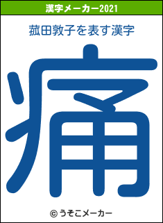 菰田敦子の2021年の漢字メーカー結果