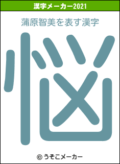 蒲原智美の2021年の漢字メーカー結果