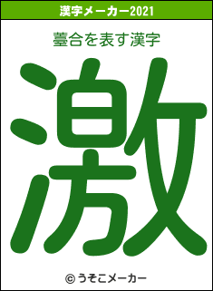 薹合の2021年の漢字メーカー結果