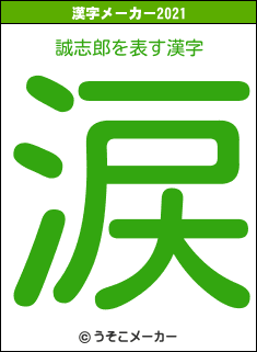 誠志郎の2021年の漢字メーカー結果