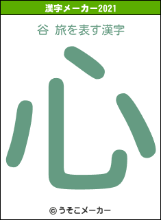 谷 旅の2021年の漢字メーカー結果