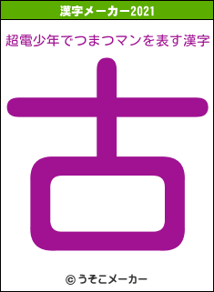 超電少年でつまつマンの2021年の漢字メーカー結果