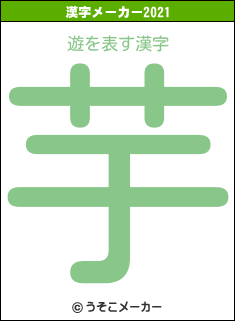 遊の2021年の漢字メーカー結果