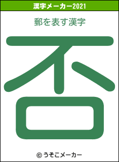 郵の2021年の漢字メーカー結果