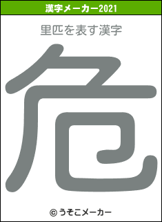 里匹の2021年の漢字メーカー結果