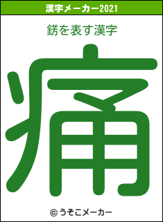 錺の2021年の漢字メーカー結果