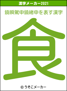 鐃瞬駕申鐃緒申の2021年の漢字メーカー結果