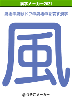 鐃緒申鐃獣ドワ申鐃緒申の2021年の漢字メーカー結果