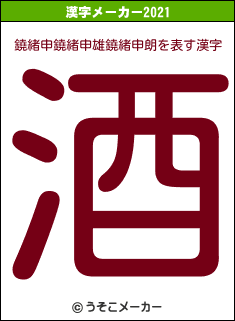 鐃緒申鐃緒申雄鐃緒申朗の2021年の漢字メーカー結果